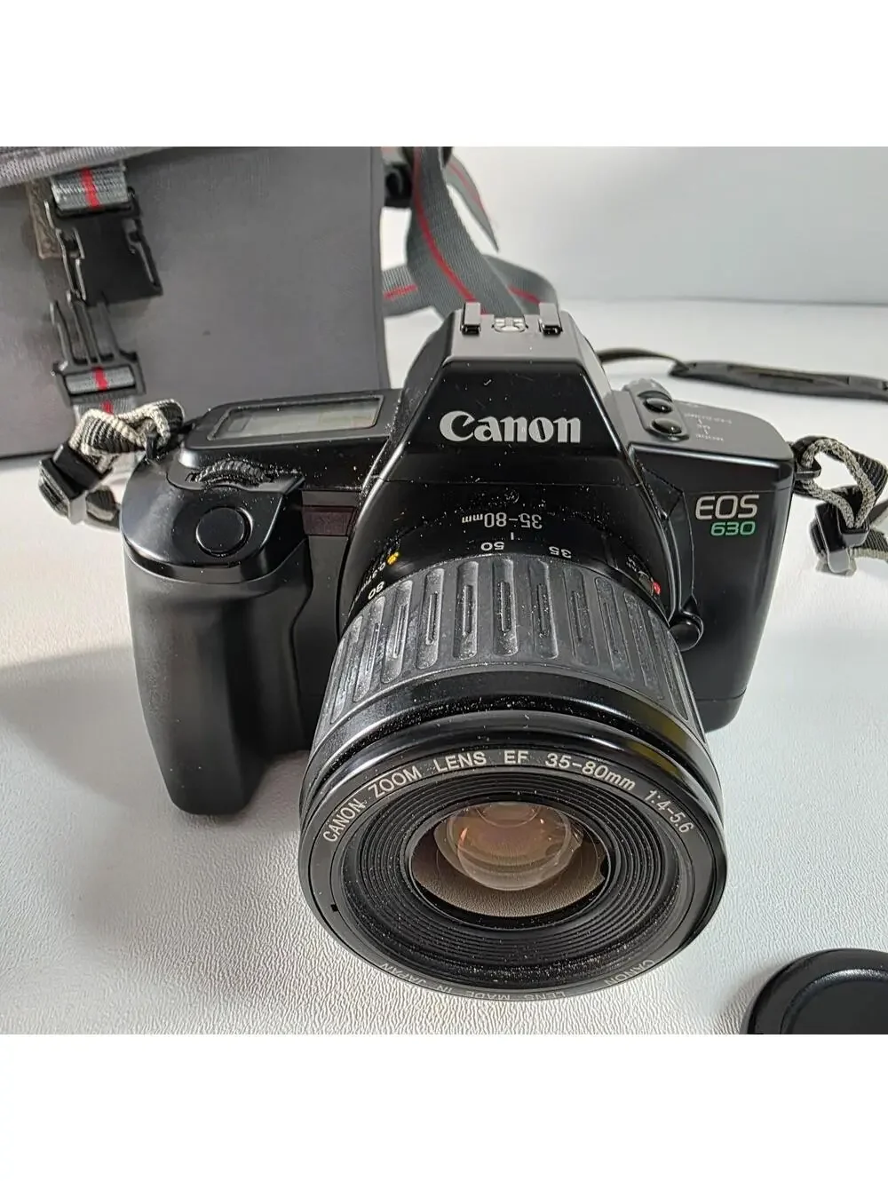 CANON EOS 630 35MM SLR FILM CAMERA + 35-80MM LENS & EXTRAS